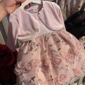 Blueberi Boulevard Light Pink Baby Dress